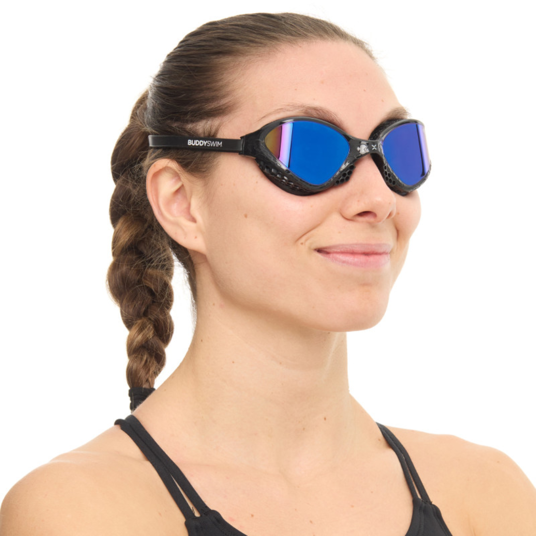 Gafas Natación Buddyswim OzeanX Black/Blue Mirror