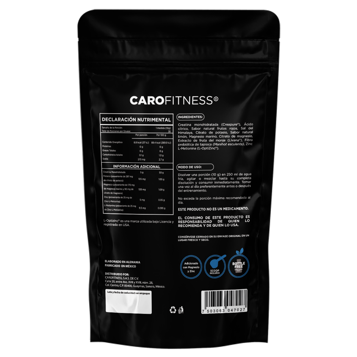 Próximamente|Creatina Creapure® con Electrolitos 350 g