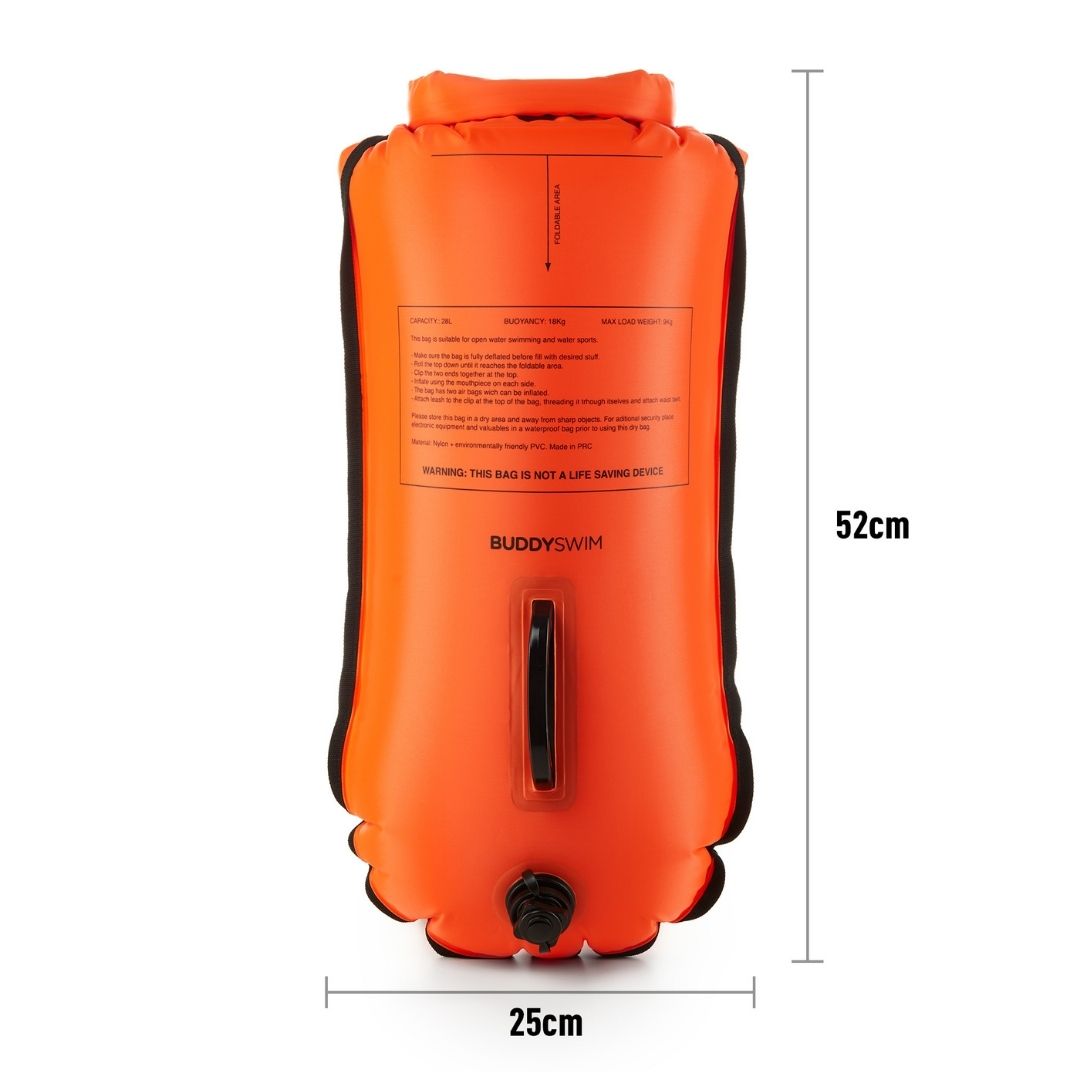 Boya Drybag Buddyswim 28 litros Naranja