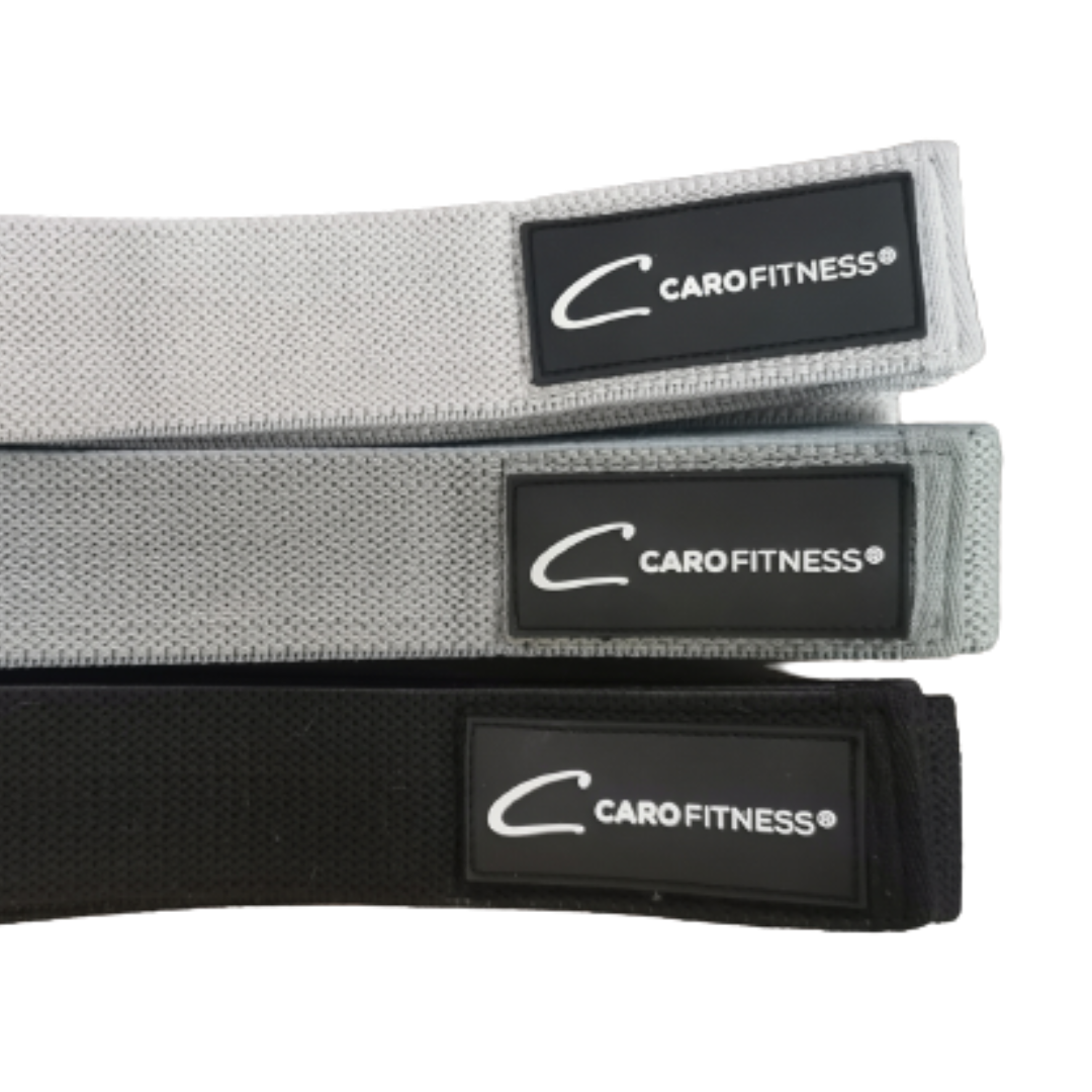 Bandas de resistencia de tela (3 niveles + bolsa)