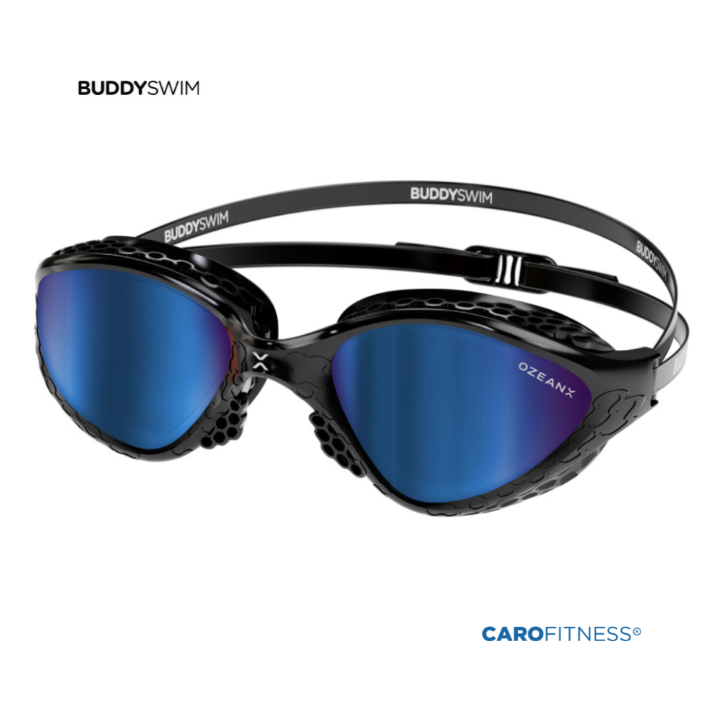 Gafas Natación Buddyswim OzeanX Black/Blue Mirror