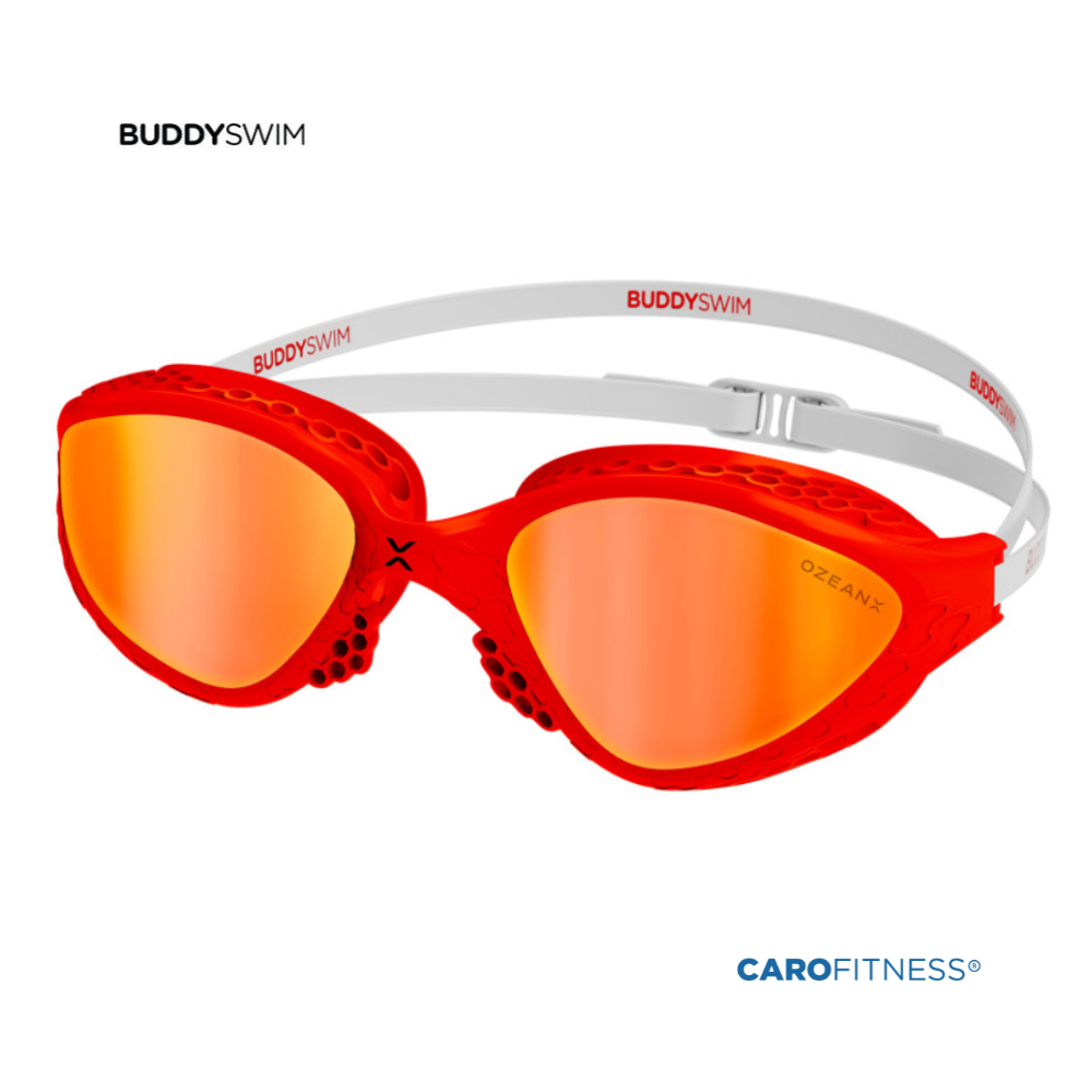 Gafas Buddyswim OzeanX Red-White/Orange Mirror
