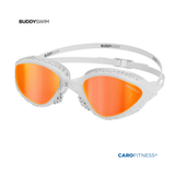 Gafas Natación Buddyswim OzeanX White/Orange Mirror